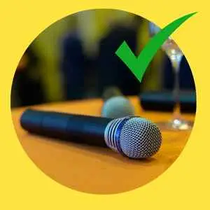 Acceptable sound system when booking a comic #2- Wireless Handheld Mics